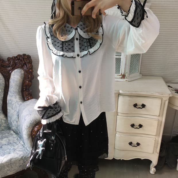 jpn vintage deary royal lovely ruffle bl