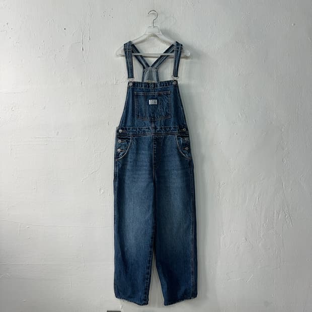 리바이스 프리미엄 오버롤 멜빵청바지 M