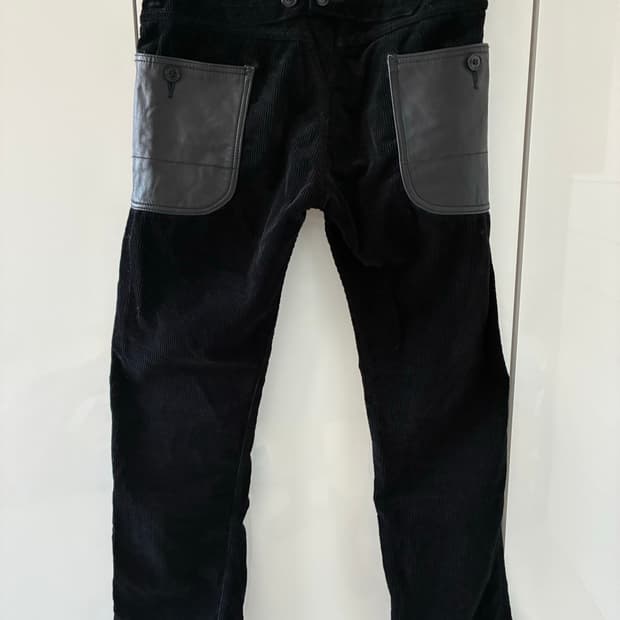 준야 와타나베 꼼데가르송 맨 코듀로이 팬츠 블랙