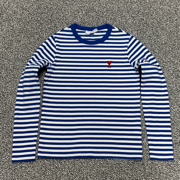 아미 여성 스트라이프 긴팔