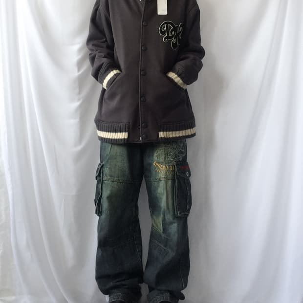 Over fit ribbed layer jacket