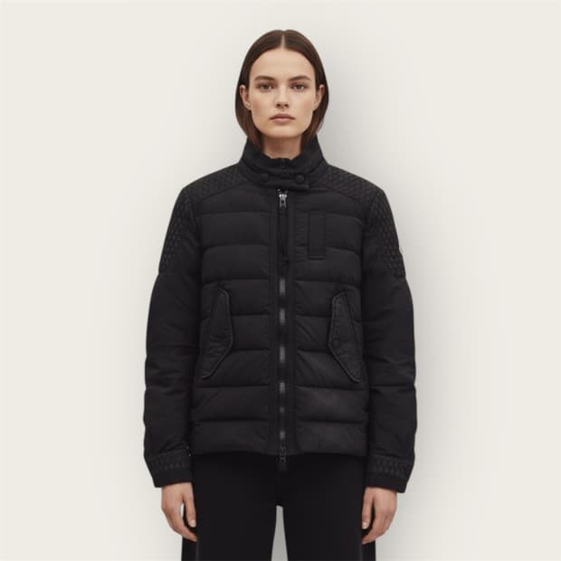 .1/ 몽클레어 워싱 프릴 디테일 봄버 패딩 자켓