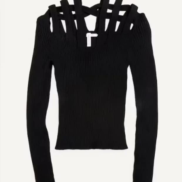 L) 글렌마틴스 H&M 컷아웃 니트 에치엔엠