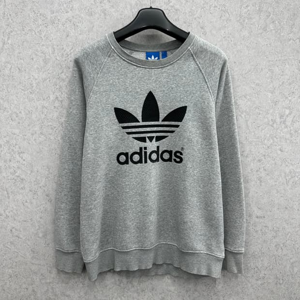 105 아디다스 남자 빅로고 맨투맨