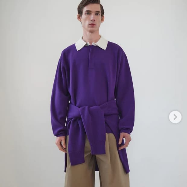 [L] 스튜디오 니콜슨 / 필드 니트 퍼플