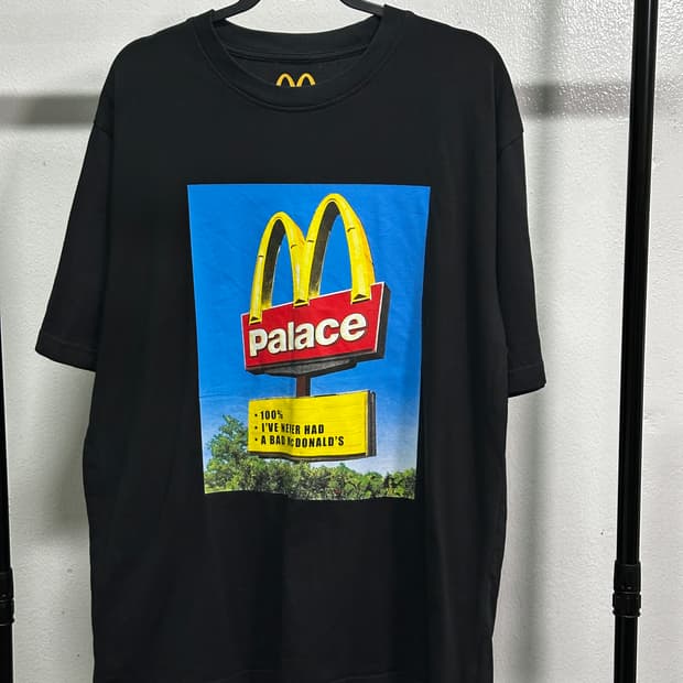 팔라스 x 맥도날드 사인 티셔츠 블랙 - 23FW XL