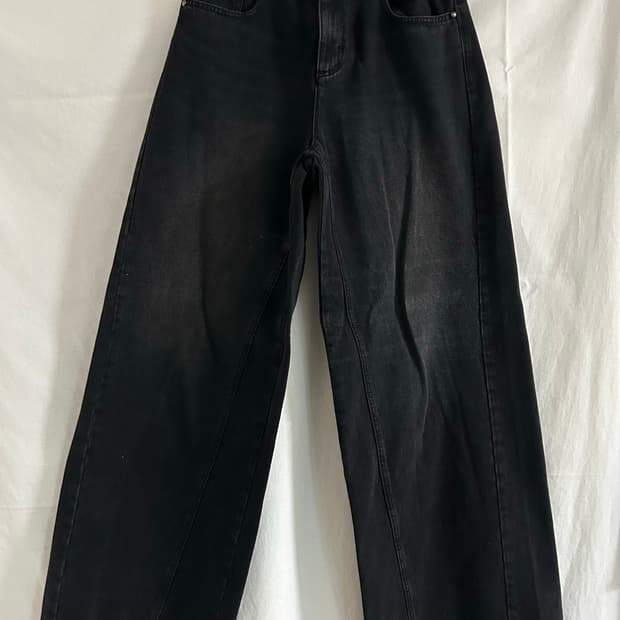 우영미 여자 와이드 데님