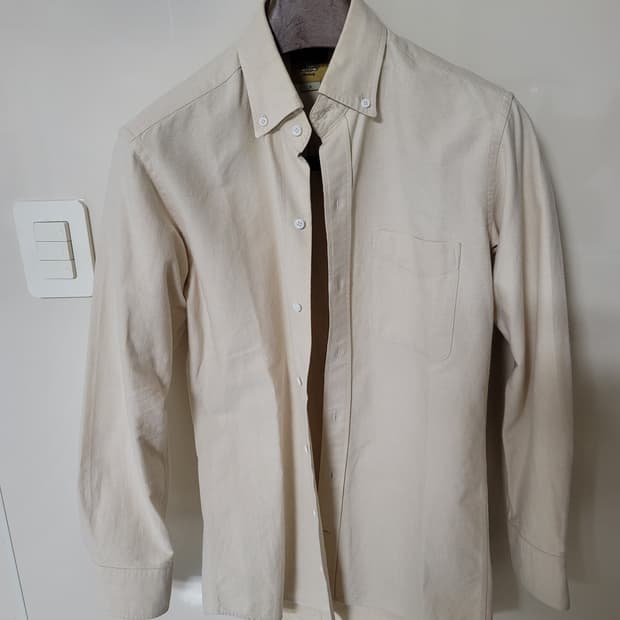바스통 옥스퍼드 셔츠 베이지 S 95정사이즈 상태극상

