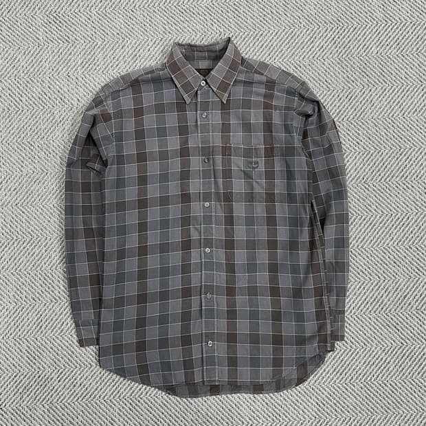 mcm 포켓 체크 셔츠 v0841