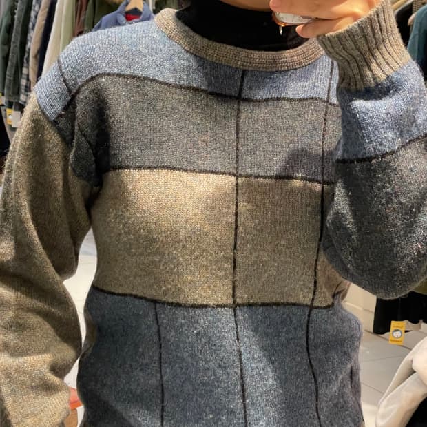 일본빈티지 패턴니트