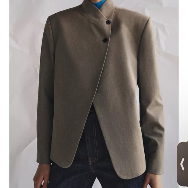 자라 zw 컬렉션 하이넥 자켓