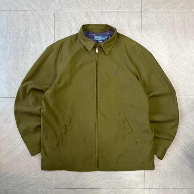 폴로 카키 바이스윙 자켓