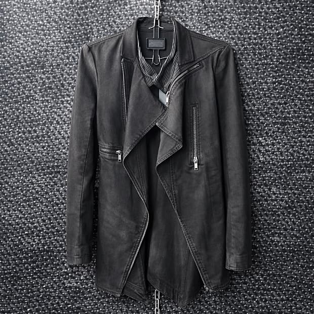 디젤 하이넥 레이어드 자켓