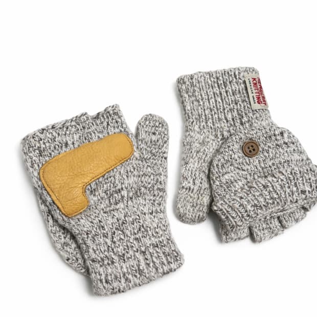 뉴베리니팅 사슴가죽 글로밋 장갑 오트밀 S/M