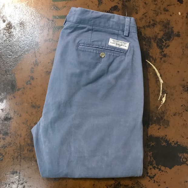 폴로랄프로렌 에이징 애쉬블루 클래식 치노 팬츠 허리 33 사이즈