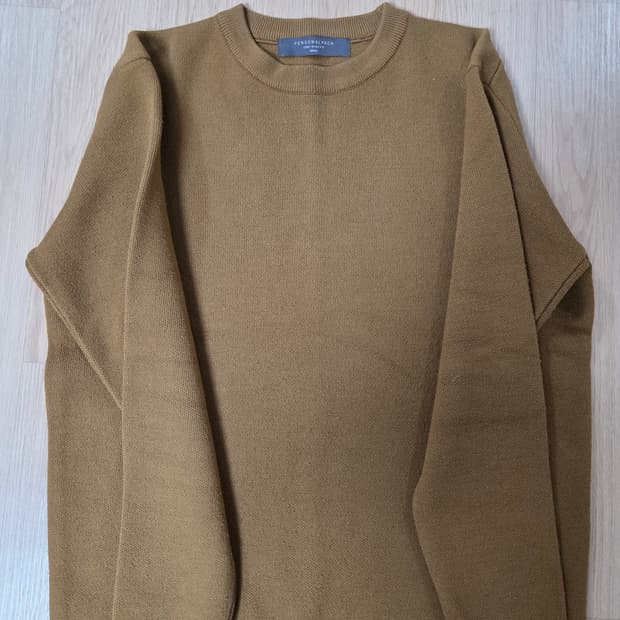 퍼스널팩 세미오버핏 브라운니트 s