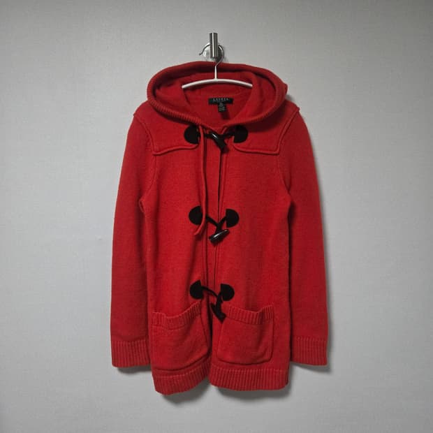 로렌랄프로렌 울 더플 후드니트 가디건 / 여성 가디건/ 여자 가디건 