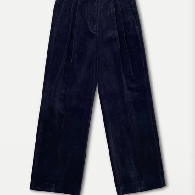 라벨아카이브 코듀로이팬츠 네이비