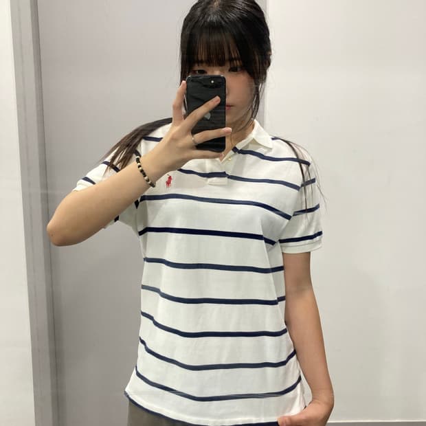 폴로 랄프로렌 스트라이프 카라 티셔츠