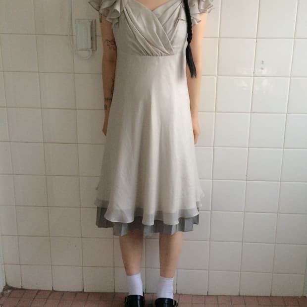 Fairy mood glitter frill onepiece
