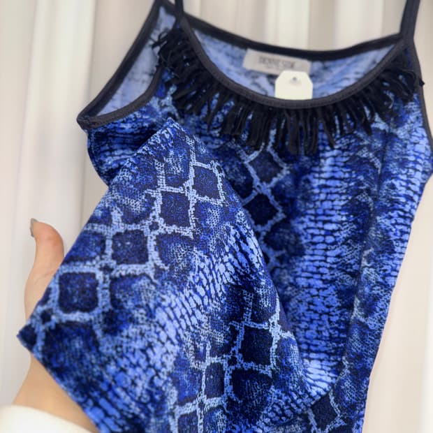 Snake Velvet Sleeveless 🐍