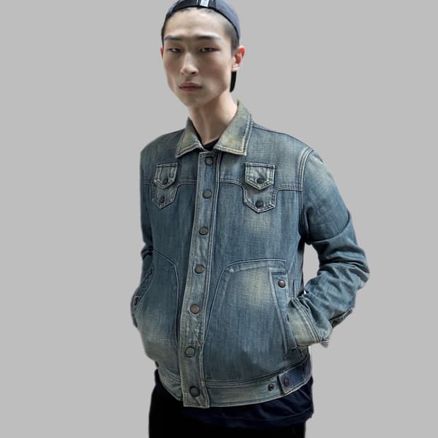 디젤 워시드 데님자켓 