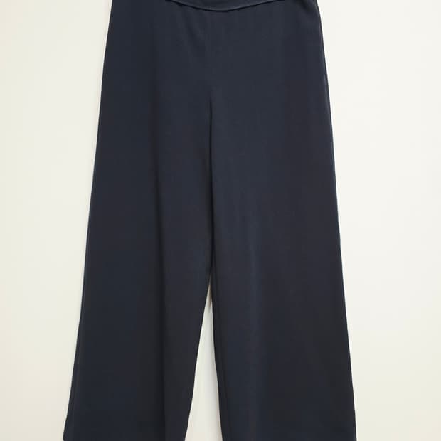 마인 네이비 와이드 팬츠 여성 바지