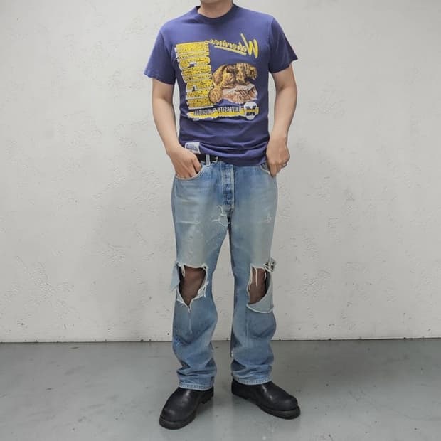 90S USA 미시건 반팔티 L M0273