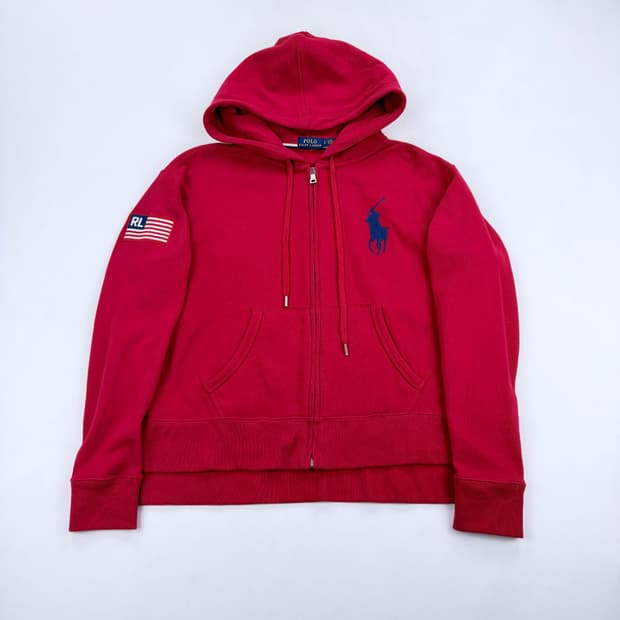 폴로 랄프로렌 빅포니 성조기 후드집업