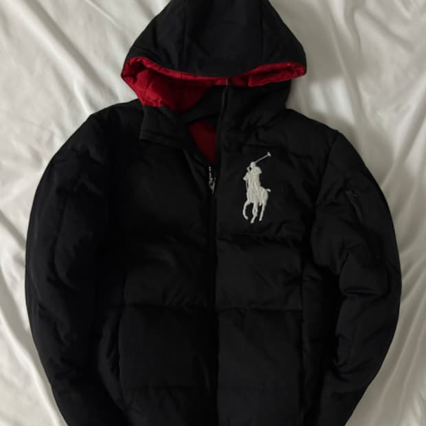 폴로 빅포니 패딩 블랙 S