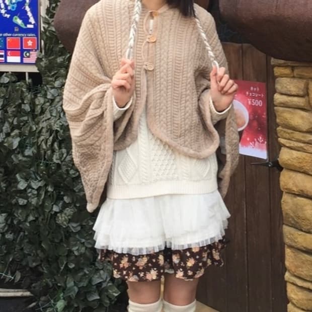 모리걸 코디 세트 ( 니트 / 원피스 / 케이프 / 치마 )