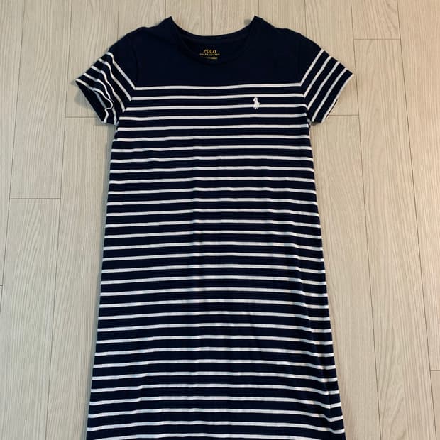폴로 랄프로렌 스트라이프 반팔 원피스