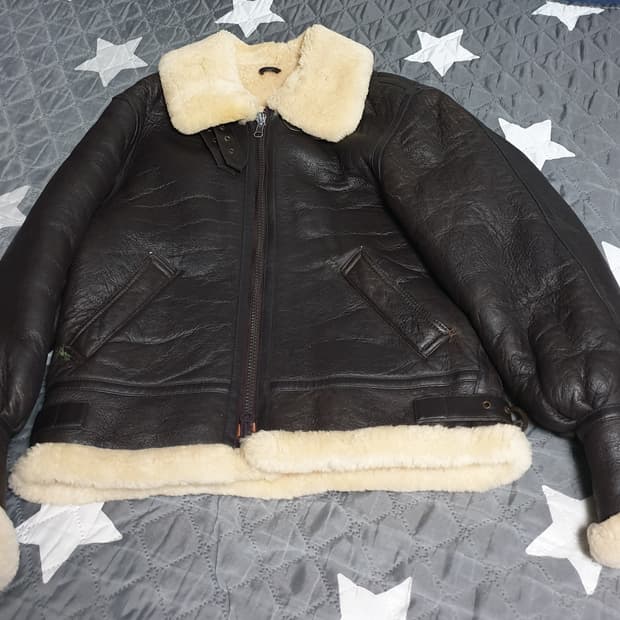 미군 오리지널 램스킨 B-3 무스탕 브라운 (M)