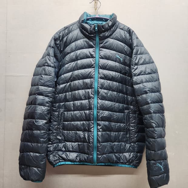 푸마 로고 구스다운 경량패딩 L(L)
