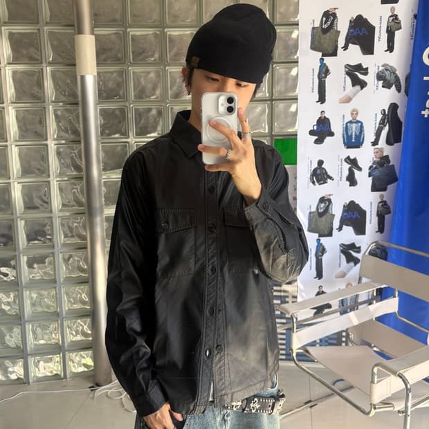 FAKE LEATHER CPO SHIRTS 인조 가죽 CPO 셔츠