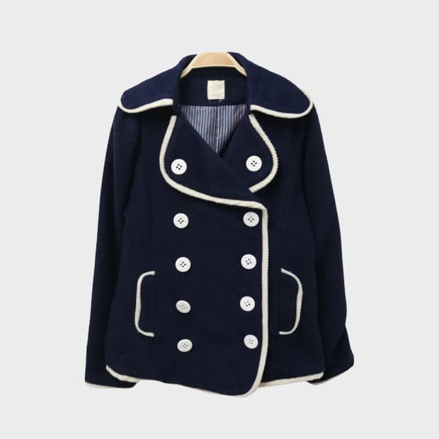 BLUE ROGUE 프레피룩 울 더블 자켓 61455
