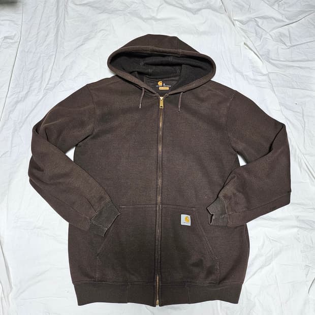 칼하트 후드 집업 브라운 M