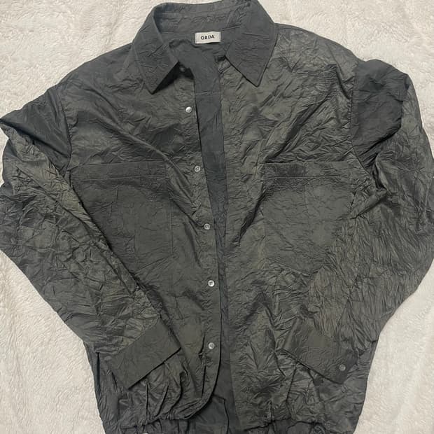 빅 포켓 주름 셔츠