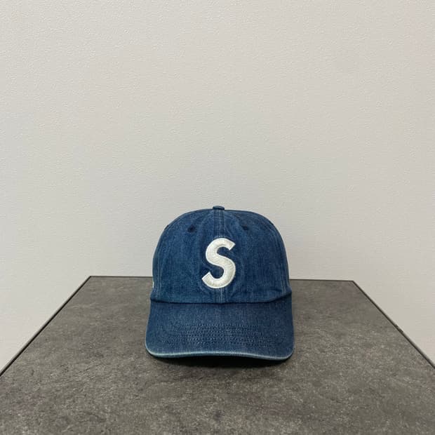 슈프림 케블라 워시드 데님 에스로고 S로고 볼캡 모자
