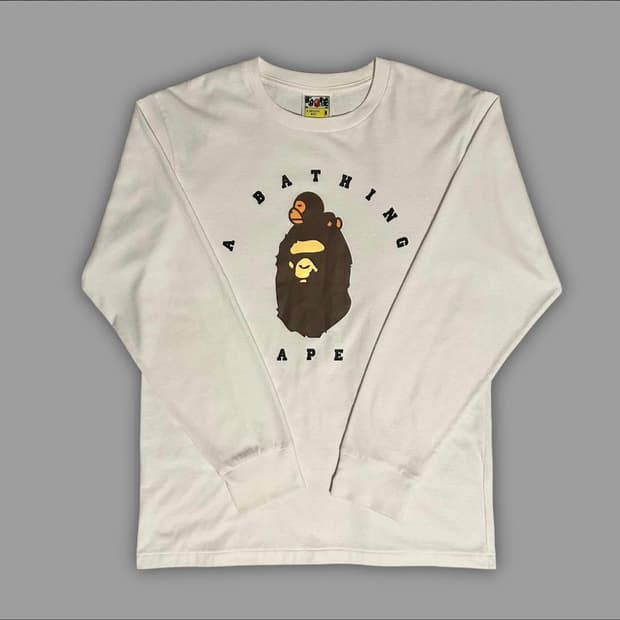 베이프 마일로 온 에이프 롱슬리브 티셔츠