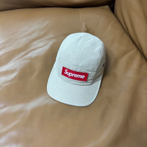 슈프림 캠프캡 모자 박스로고 25SS 밀리터리 탄