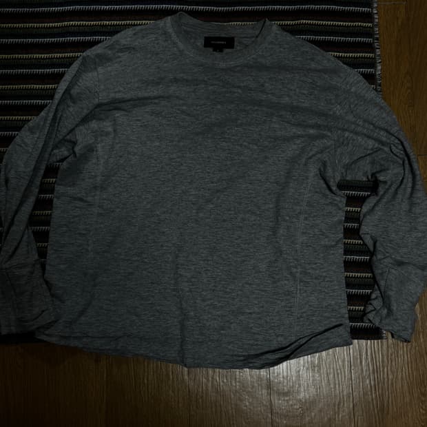 999 휴머니티 레이어드 롱슬리브 멜란지 그레이 2size no