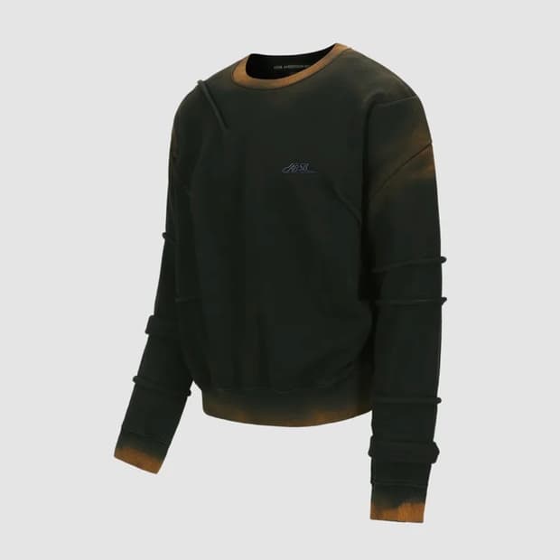 [앤더슨벨] 마드로 그라디언트 스웻셔츠 (BLACK)