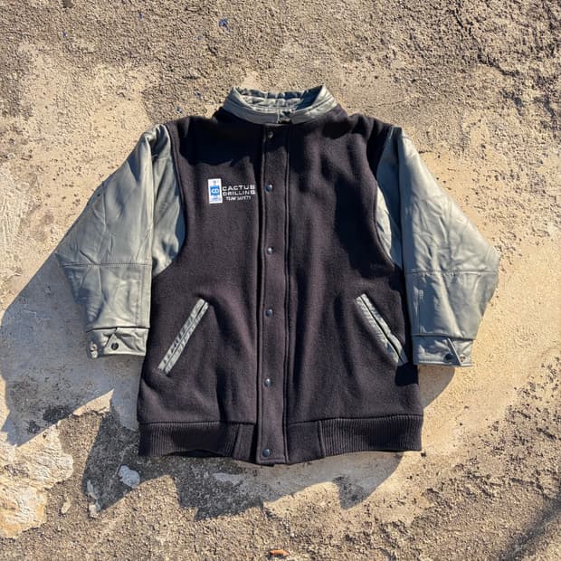 90s Image 빈티지 울 바시티 자켓 M