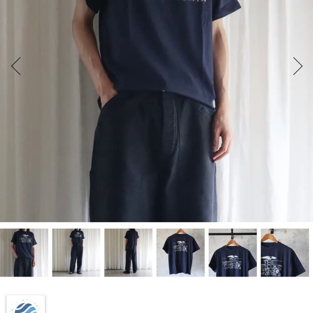 [새상품] 마티앤선즈 25ss Printed Tee Navy 3