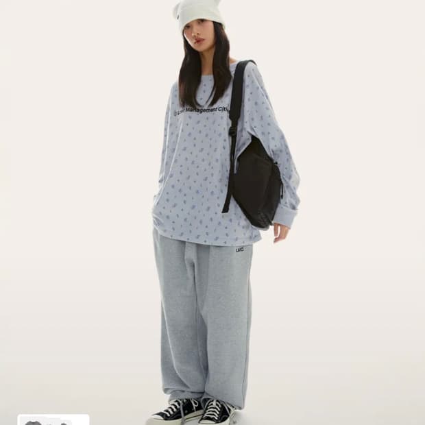 LMC 엘엠씨 FN OG LONG SLV TEE flower gray
