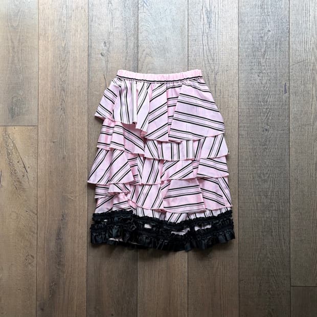 Floral Jacquard Lace Interruption Skirt 