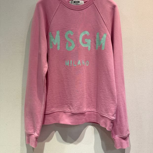 MSGM Pink Logo Sweatshirt(Made In Italy)