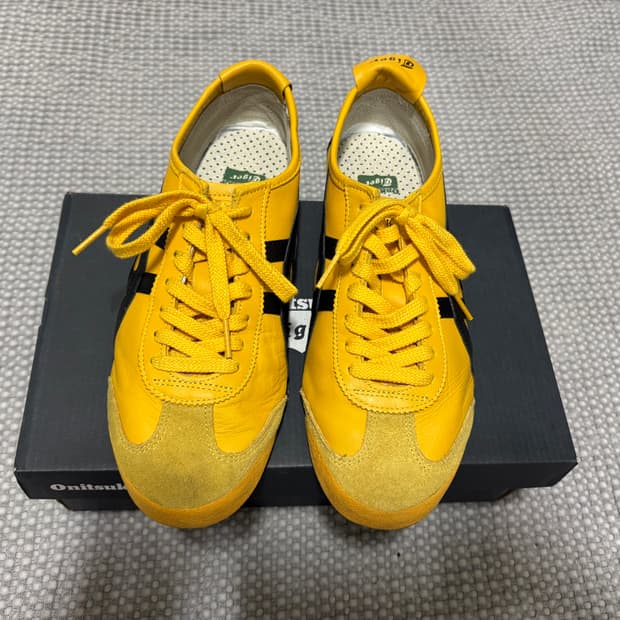 오니츠카 타이거 멕시코 66 옐로우 블랙 260