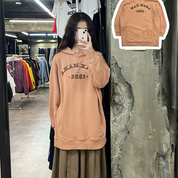 막스마라 후드티 핑크 S #csz2171